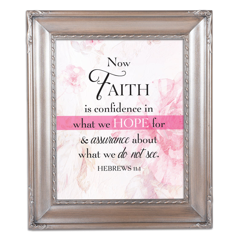 Confidence in Hope Silver Rope 8 x 10 Photo Frame