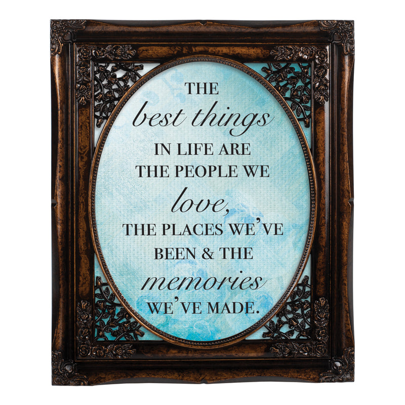 Best Things in Life Burlwood 8 x 10 Photo Frame