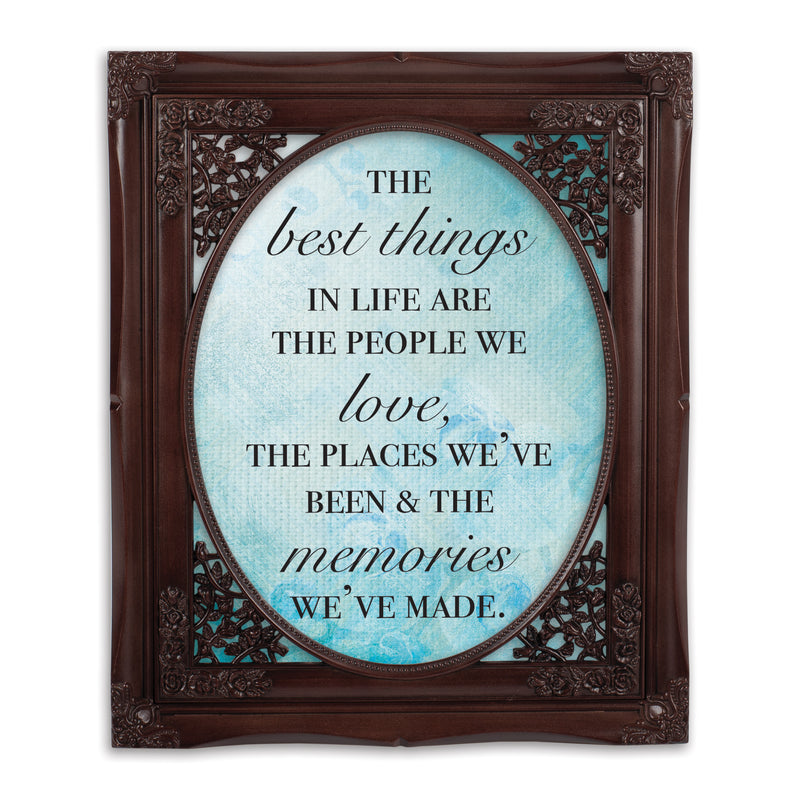 Best Things in Life Mahogany 8 x 10 Photo Frame