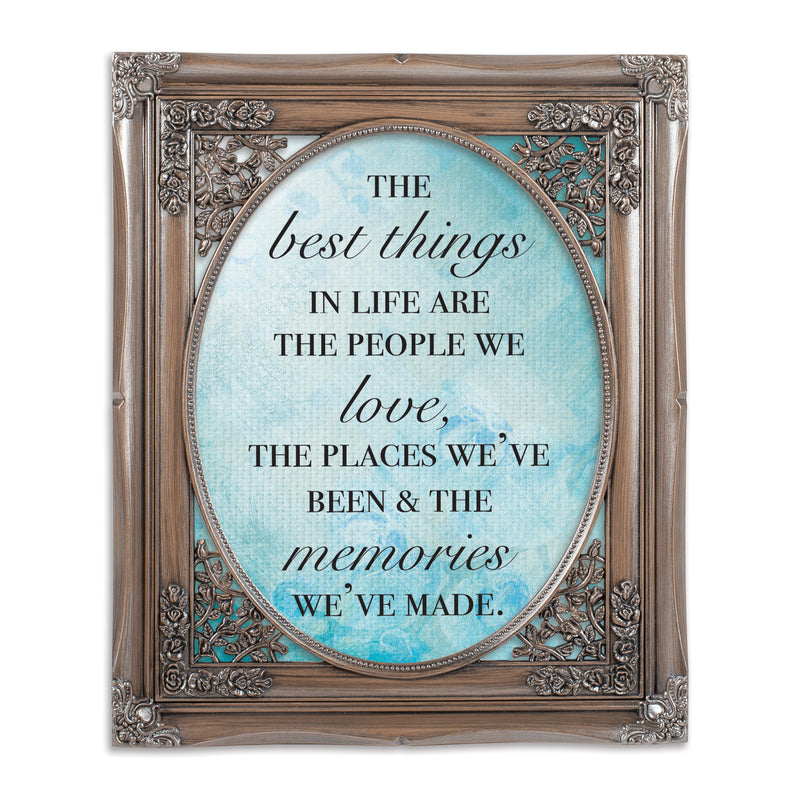 Best Things in Life Silver 8 x 10 Photo Frame
