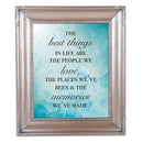 Best Things in Life Silver Rope 8 x 10 Photo Frame