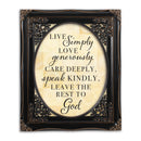 Live Love Care Black 8 x 10 Photo Frame