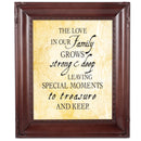 Treasure Family Mahogany Rope 8 x 10 Photo Frame