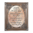 Praise See Trust Thank Him Silver 8 x 10 Photo Frame