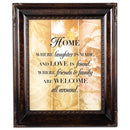 Where Laughter is Made Burlwood Rope 8 x 10 Photo Frame