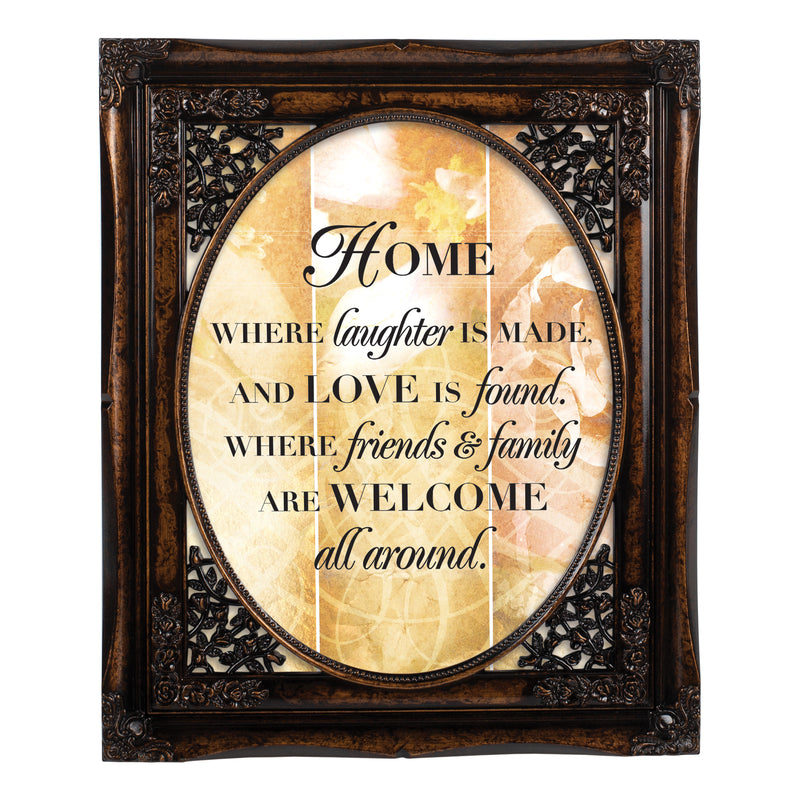Where Laughter is Made Burlwood 8 x 10 Photo Frame