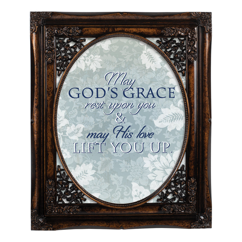 May His Love Lift You Burlwood 8 x 10 Photo Frame