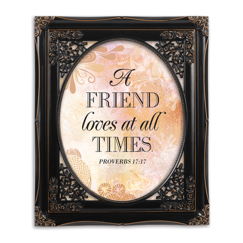 A Friend Loves At All Times Black 8 x 10 Photo Frame