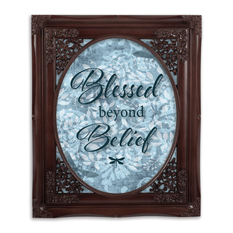 Blessed Beyond Belief Mahogany 8 x 10 Photo Frame