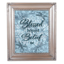 Blessed Beyond Belief Silver Rope 8 x 10 Photo Frame