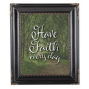 Have Faith Every Day Black Rope 8 x 10 Photo Frame