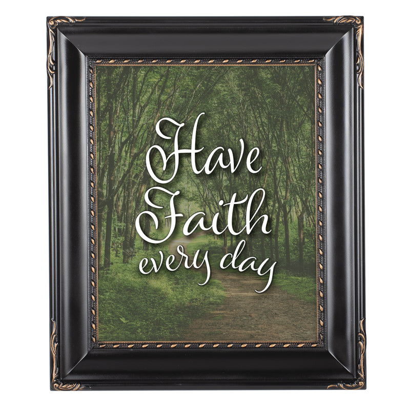 Have Faith Every Day Black Rope 8 x 10 Photo Frame