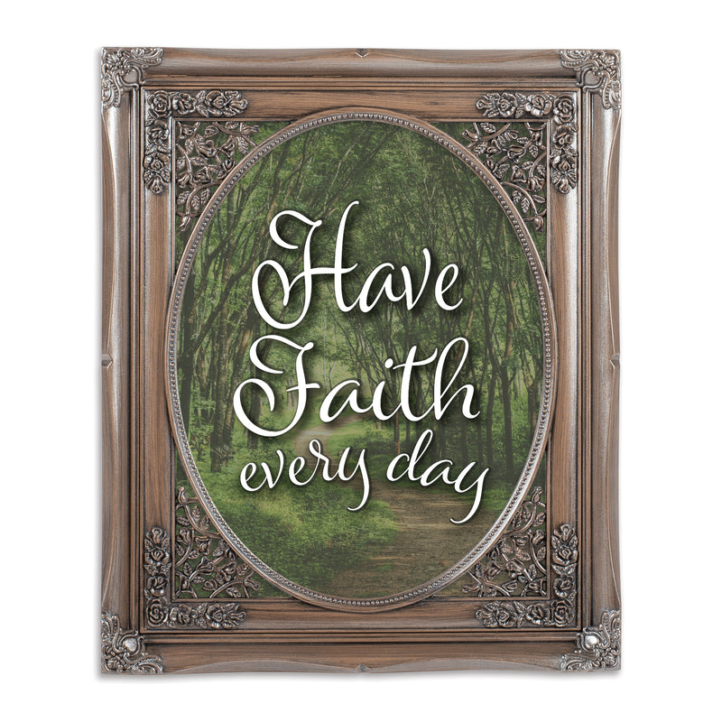 Have Faith Every Day Silver 8 x 10 Photo Frame
