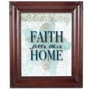 Faith Fills This Home Mahogany Rope 8 x 10 Photo Frame