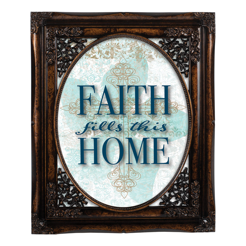 Faith Fills This Home Burlwood 8 x 10 Photo Frame