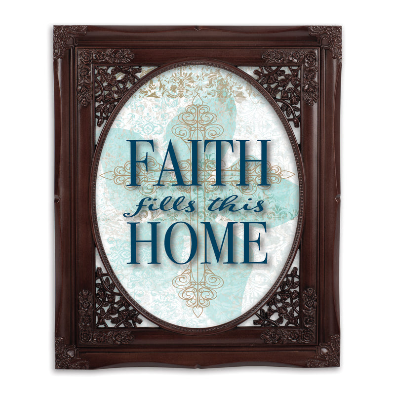 Faith Fills This Home Mahogany 8 x 10 Photo Frame