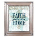 Faith Fills This Home Silver Rope 8 x 10 Photo Frame