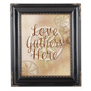 Love Gathers Here Black Rope 8 x 10 Photo Frame