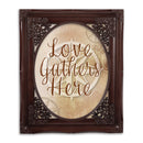 Love Gathers Here Mahogany 8 x 10 Photo Frame