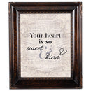 Heart Is So Sweet And Kind Amber 8 x 10 Rope Trim Wall And Tabletop Photo Photo Frame