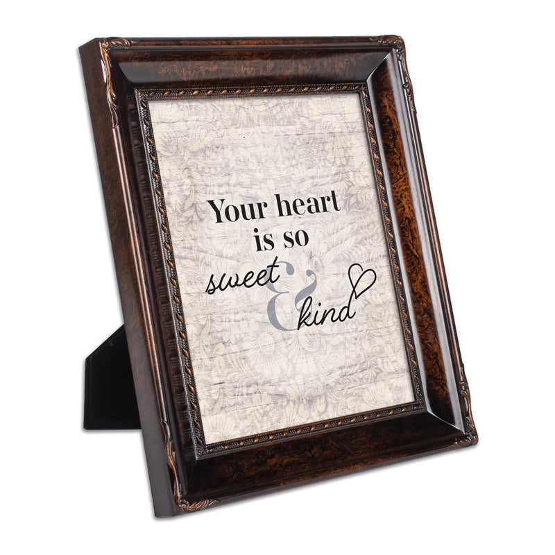 Heart Is So Sweet And Kind Amber 8 x 10 Rope Frame