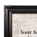 Heart Is So Sweet And Kind Black 8 x 10 Rope Frame