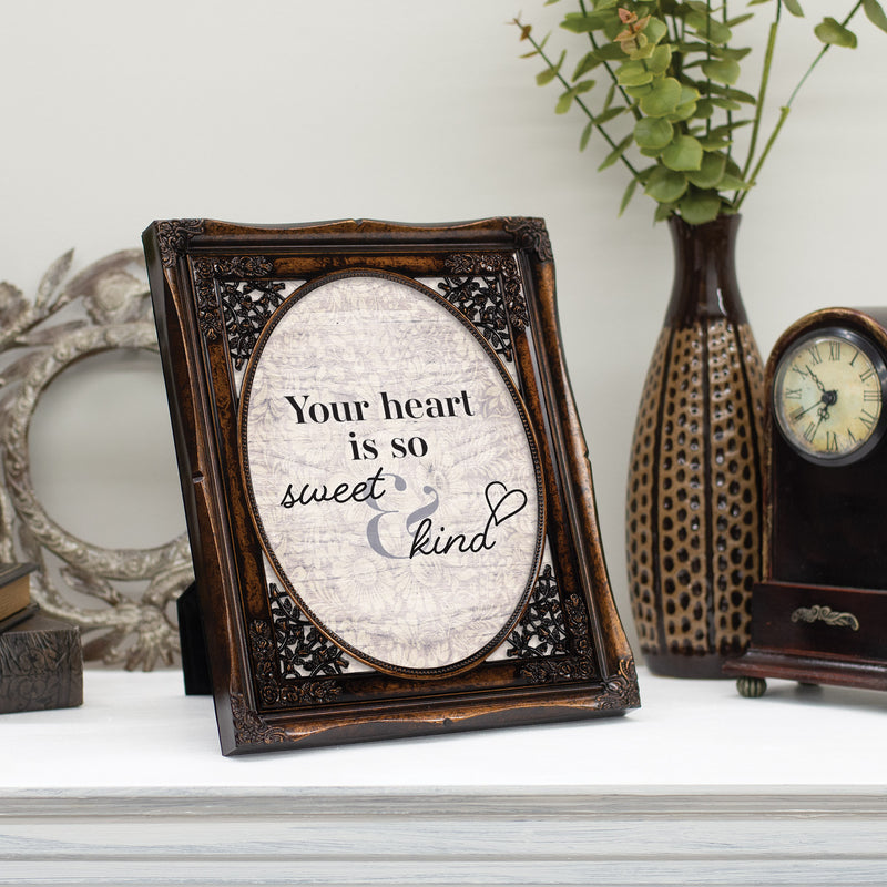 Heart Is So Sweet And Kind Amber 8 x 10 Photo Frame