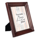 You Make The World Kinder Mahogony 8 x 10 Rope Frame