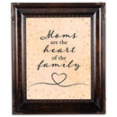 Moms Are The Heart Of The Family Amber 8 x 10 Rope Trim Wall And Tabletop Photo Photo Frame