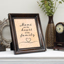Moms Are The Heart Of The Family Amber 8 x 10 Rope Frame
