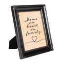 Moms Are The Heart Of The Family Black 8 x 10 Rope Frame
