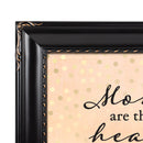Moms Are The Heart Of The Family Black 8 x 10 Rope Frame
