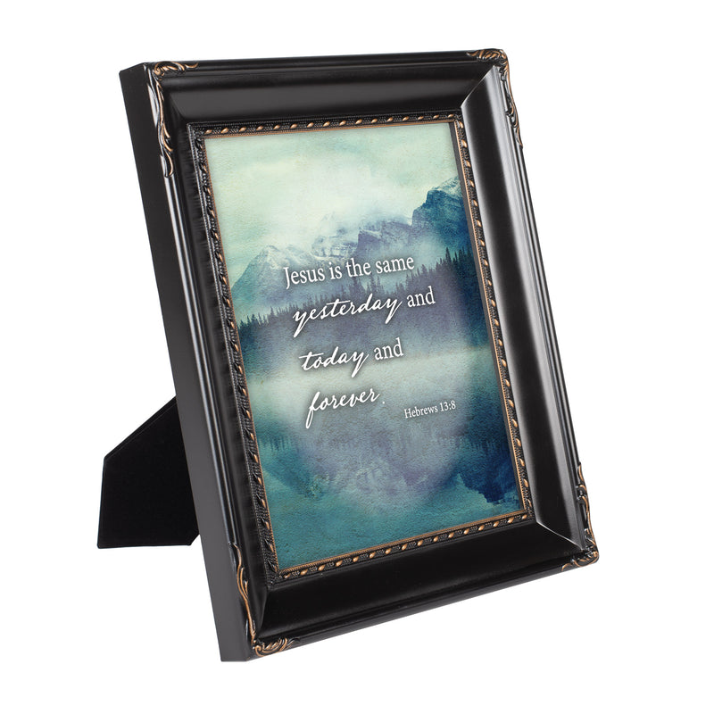 Jesus Is The Same Today And Forever Black 8 x 10 Rope Frame