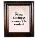 Throw Kindness Like Confetti Amber 8 x 10 Rope Trim Wall And Tabletop Photo Photo Frame