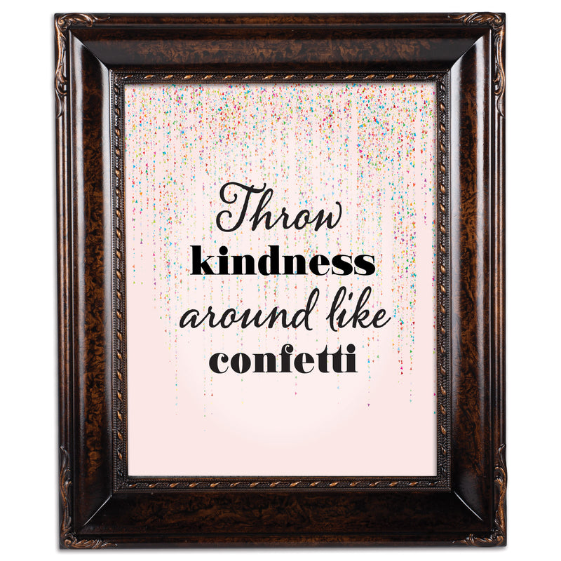 Throw Kindness Like Confetti Amber 8 x 10 Rope Trim Wall And Tabletop Photo Photo Frame
