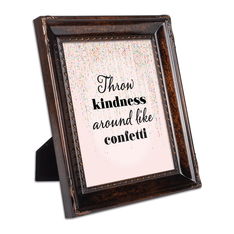 Throw Kindness Like Confetti Amber 8 x 10 Rope Frame