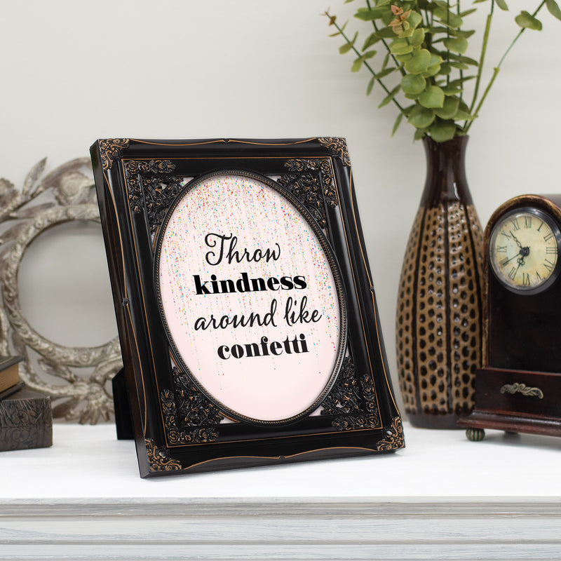 Throw Kindness Like Confetti Black 8 x 10 Photo Frame