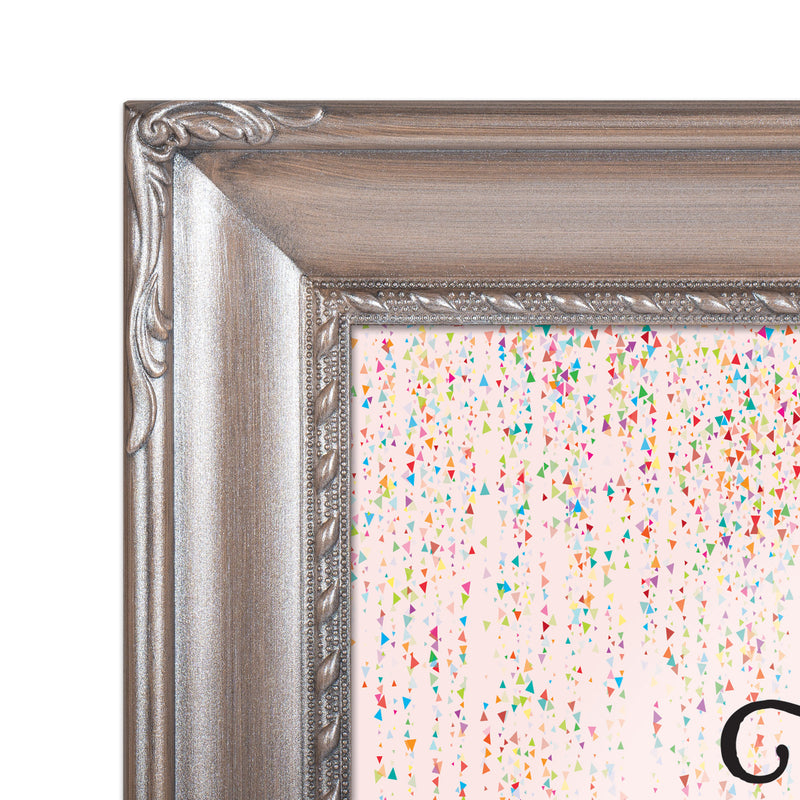 Throw Kindness Like Confetti Silver 8 x 10 Rope Frame