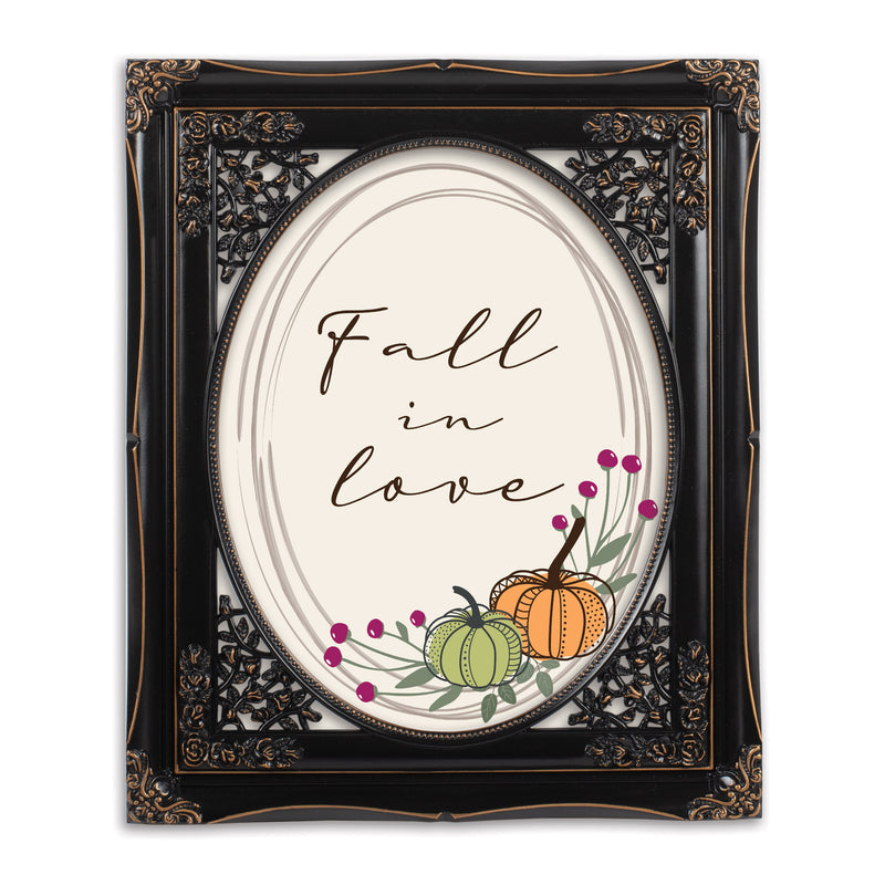 Fall In Love Black 8 x 10 Floral Cutout Wall And Tabletop Photo Frame