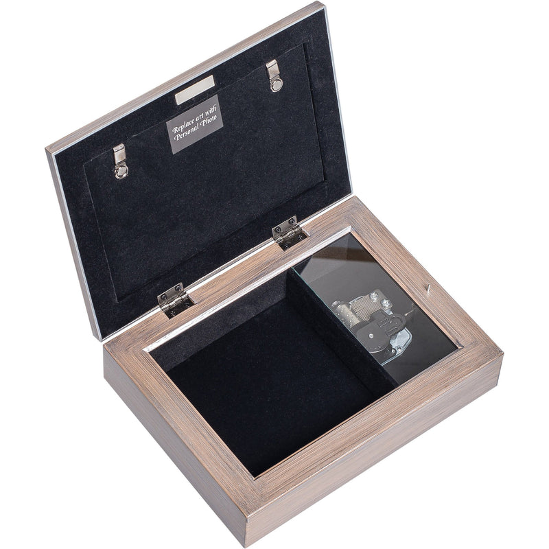 Precious Daughter Pewter Jeweled Music Box Plays You Light Up My Life
