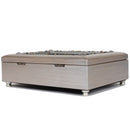 Cottage Garden Never Know How Much You Mean to Me Brushed Pewter Jewelry Music Box Plays Wonderful World