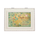 Daughter-In-Law Won Hearts Ivory Rope Trim Music Box Plays Ave Maria