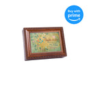 Cottage Garden Daughter-in-Law Won Our Hearts Woodgrain Rope Trim Jewelry Music Box Plays You are My Sunshine