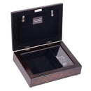 Fathers Left Hearts Burlwood Rope Trim Music Box Plays Canon In D