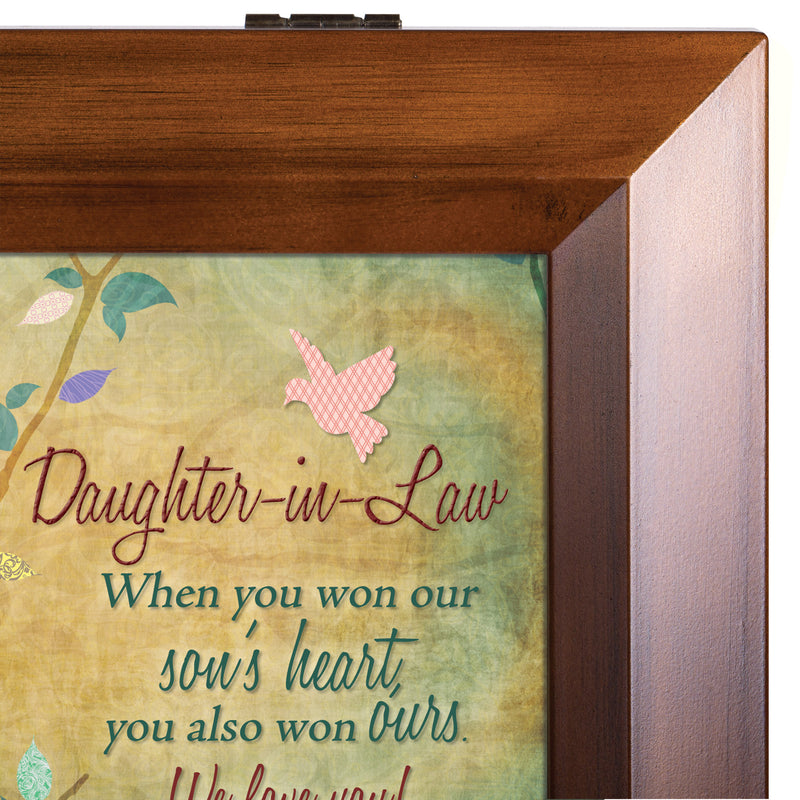 Daughter-in-Law Wood Finish Music Box Plays You Are My Sunshine