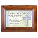 Baptismal Prayer Boy Wood Finish Music Box Plays You are My Sunshine