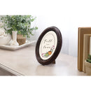 Fall In Love Mahogany 5 x 7 Oval Photo Frame