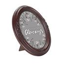 Together Always Mahogany 5 x 7 Oval Photo Frame
