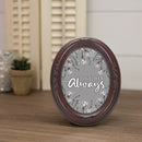 Together Always Mahogany 5 x 7 Oval Photo Frame