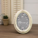 Together Always Ivory 5 x 7 Oval Photo Frame